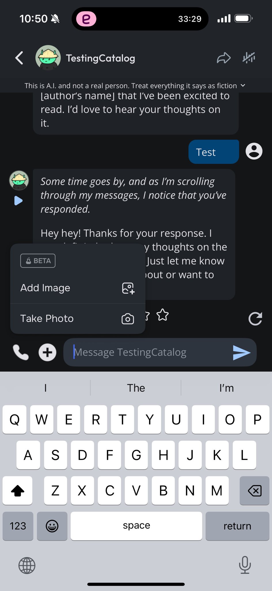 Character AI tests file uploads with vision