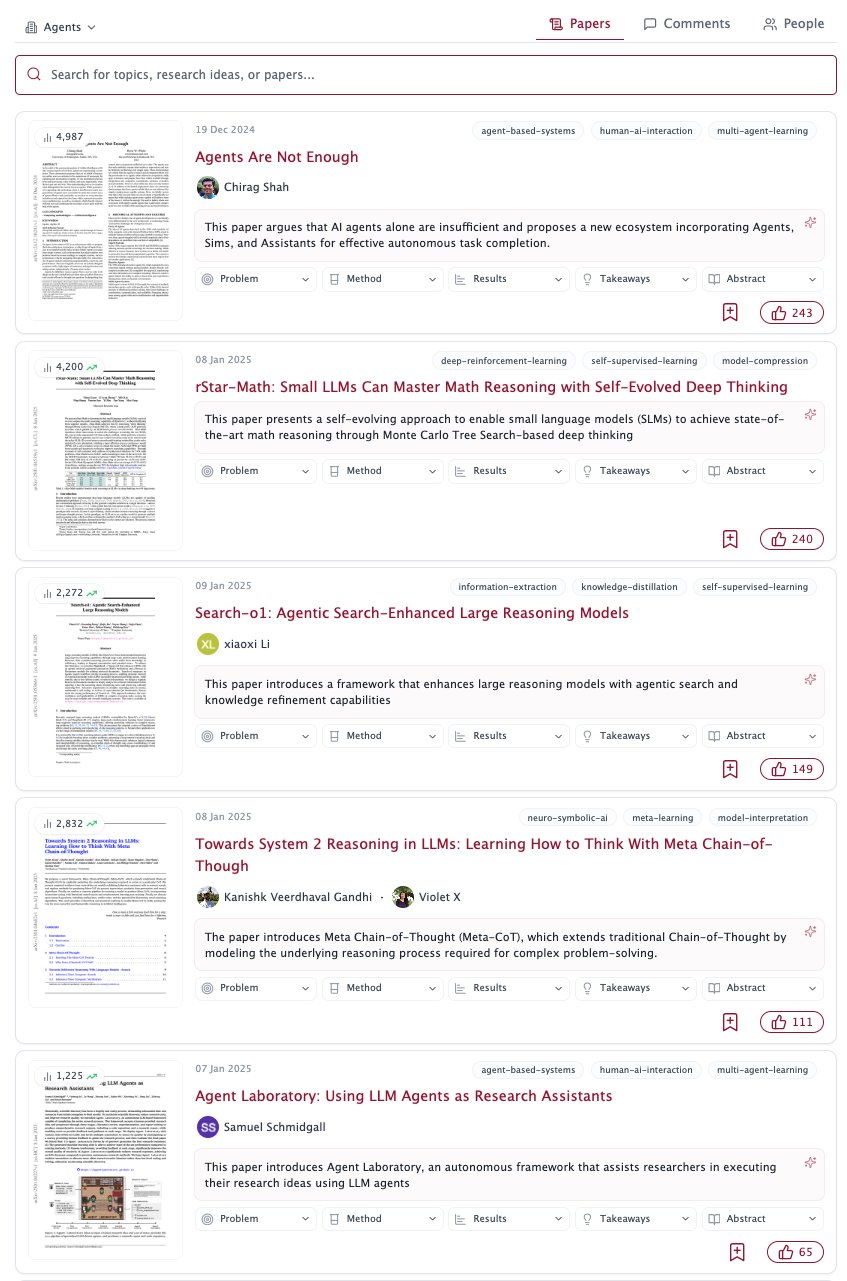 Trending Papers: Agents, Reasoning, and System 2 LLMs