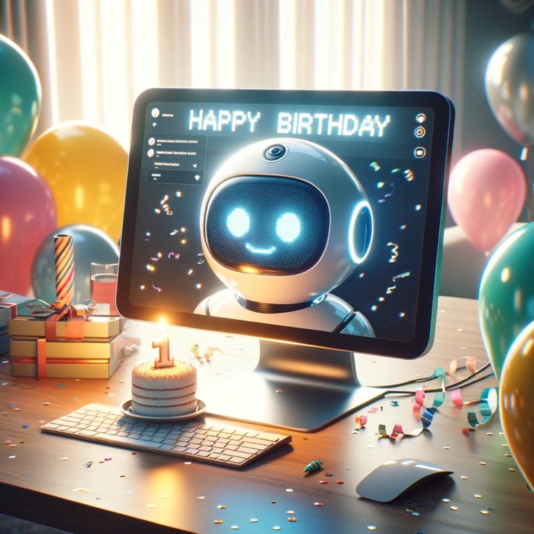 ChatGPT Celebrates First Birthday with DALL-E Generated Images