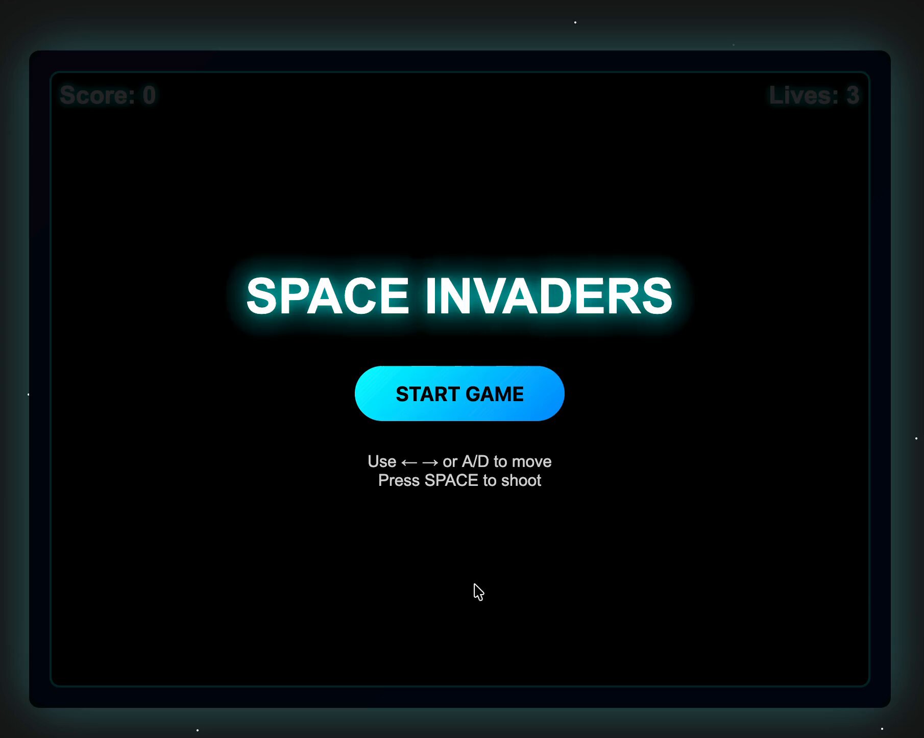 Space Invaders Clone Generated by 3-Bit MLX GLM-4.5 Air