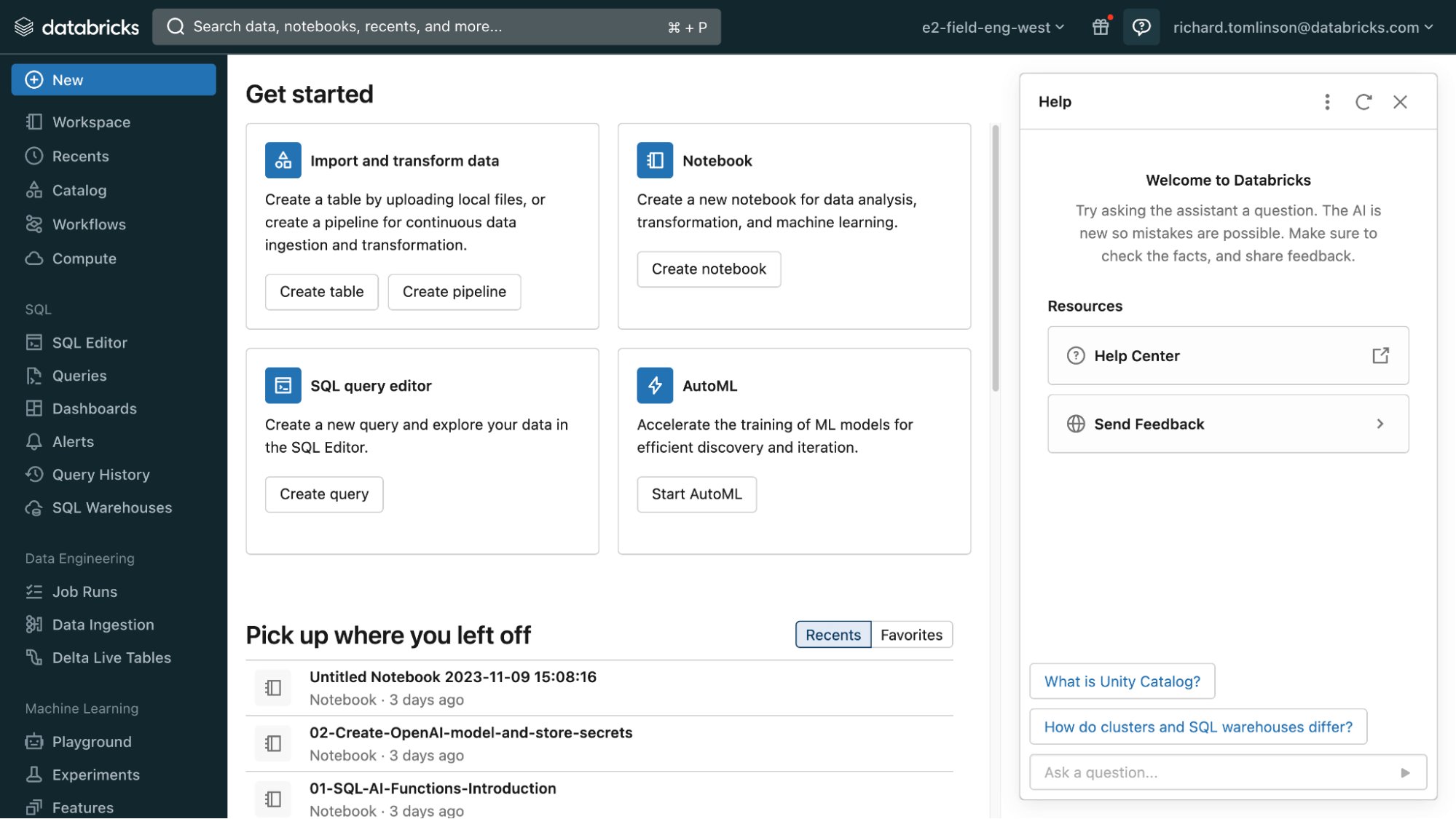 Databricks AI Assistant Helps Search Documentation