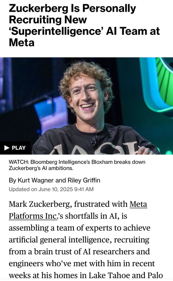 Zuckerberg Builds ASI Team Amid LeCun Tensions at Meta