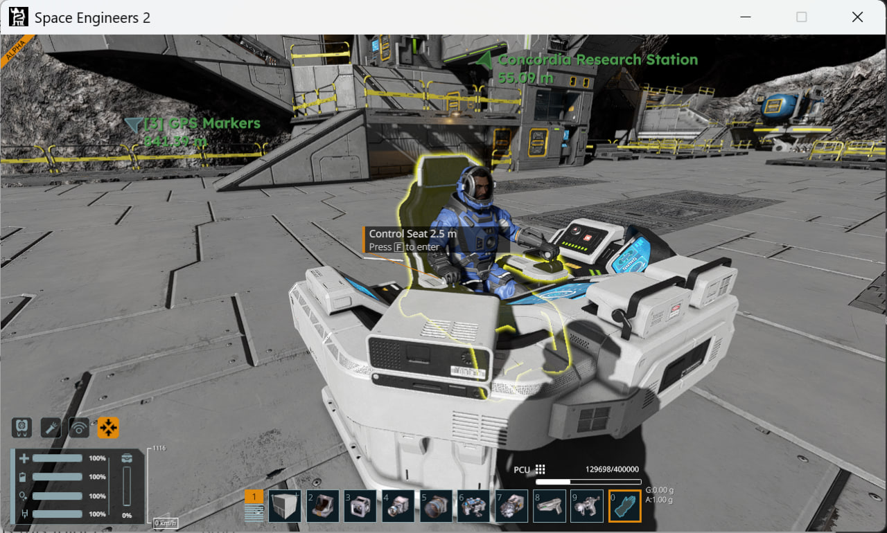AI Agent Controls Space Engineers 2 Character and Environment
