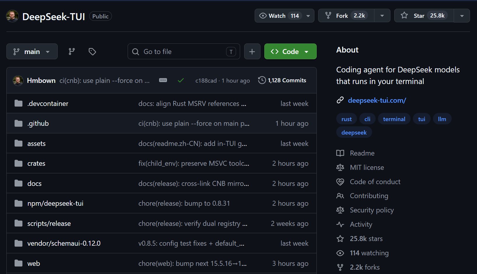 Open-Source DeepSeek TUI AI Agent Released for Terminal Workflows