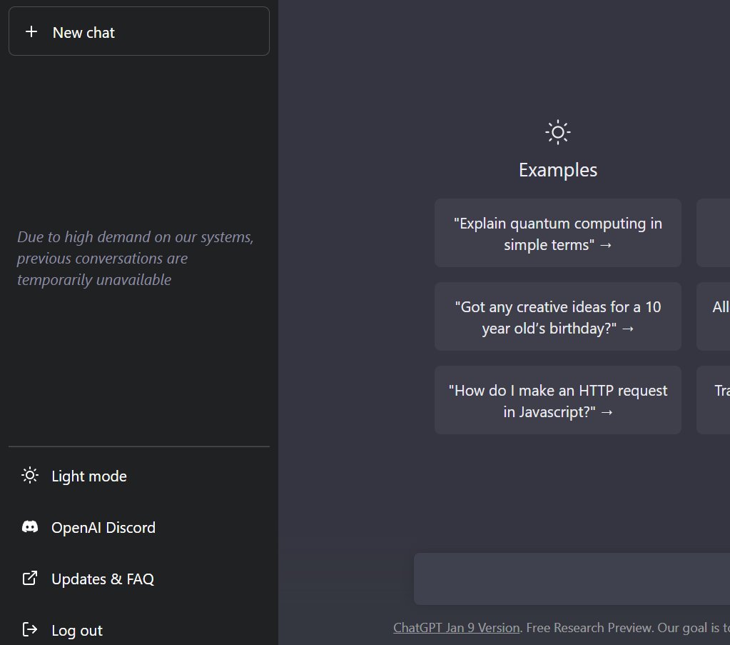 Platform Update Clears Previous Conversations History