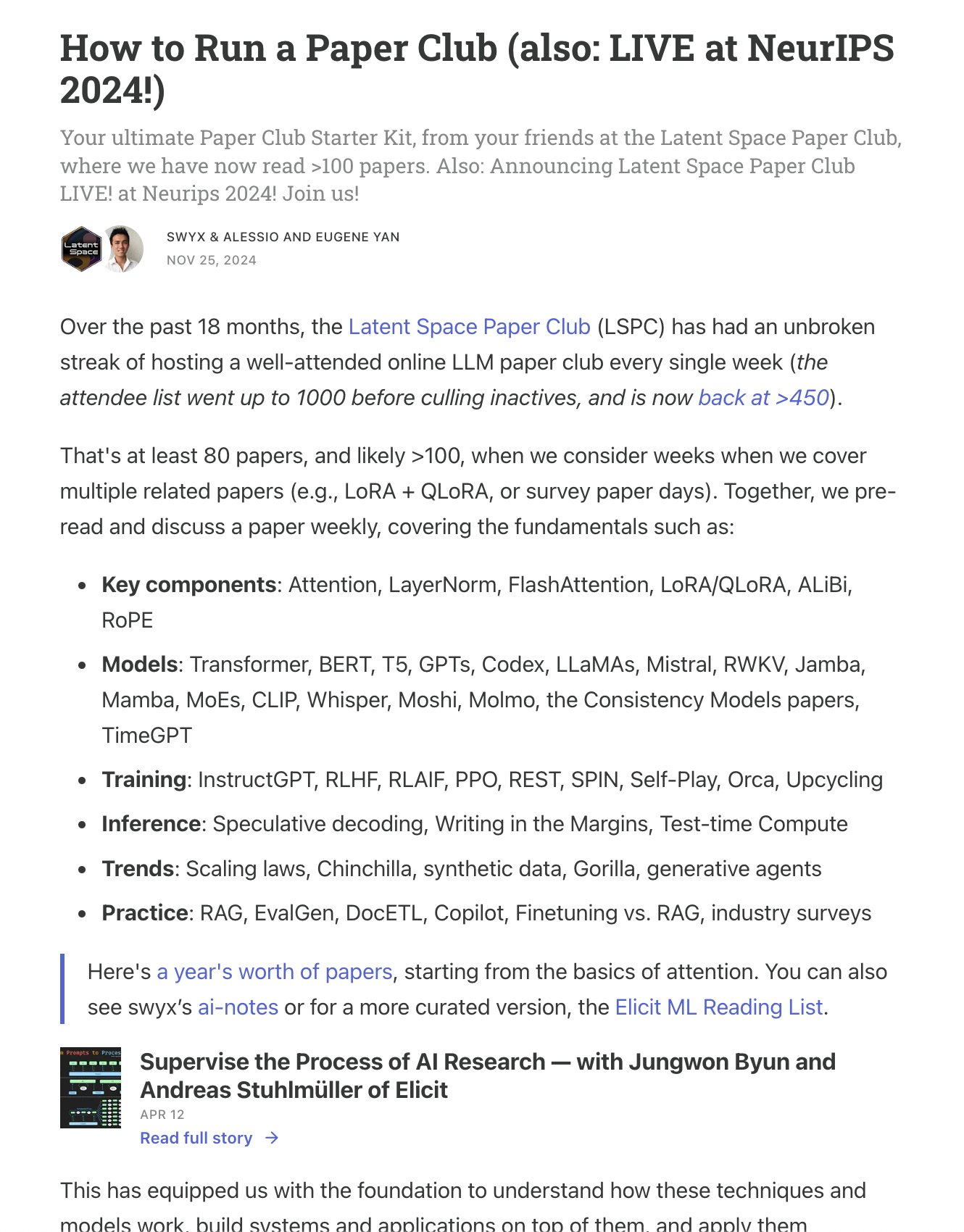 Running a Paper Club: Building AI Research Communities