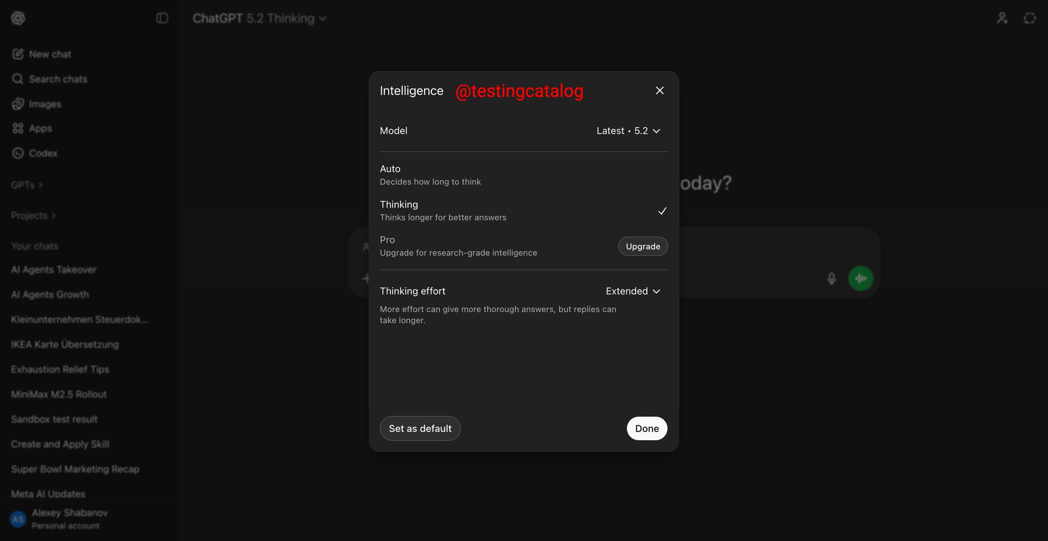 OpenAI tests a new model configuration