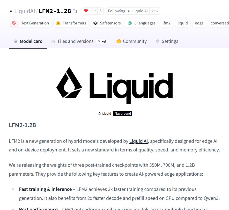 Liquid AI Open-Sources LFM2 Edge LLMs Generation