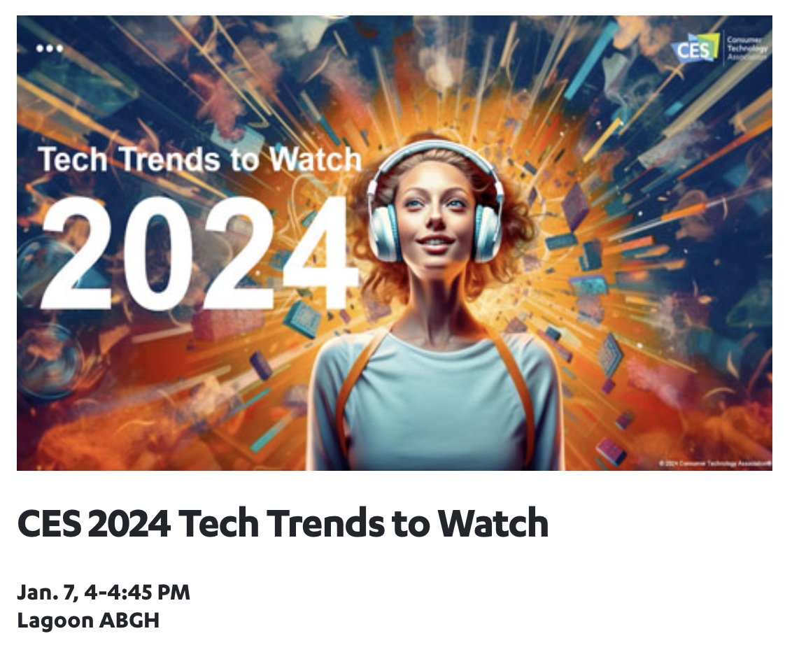 Harold Sinnott Attends CES 2024 Las Vegas Tech Trends Conference