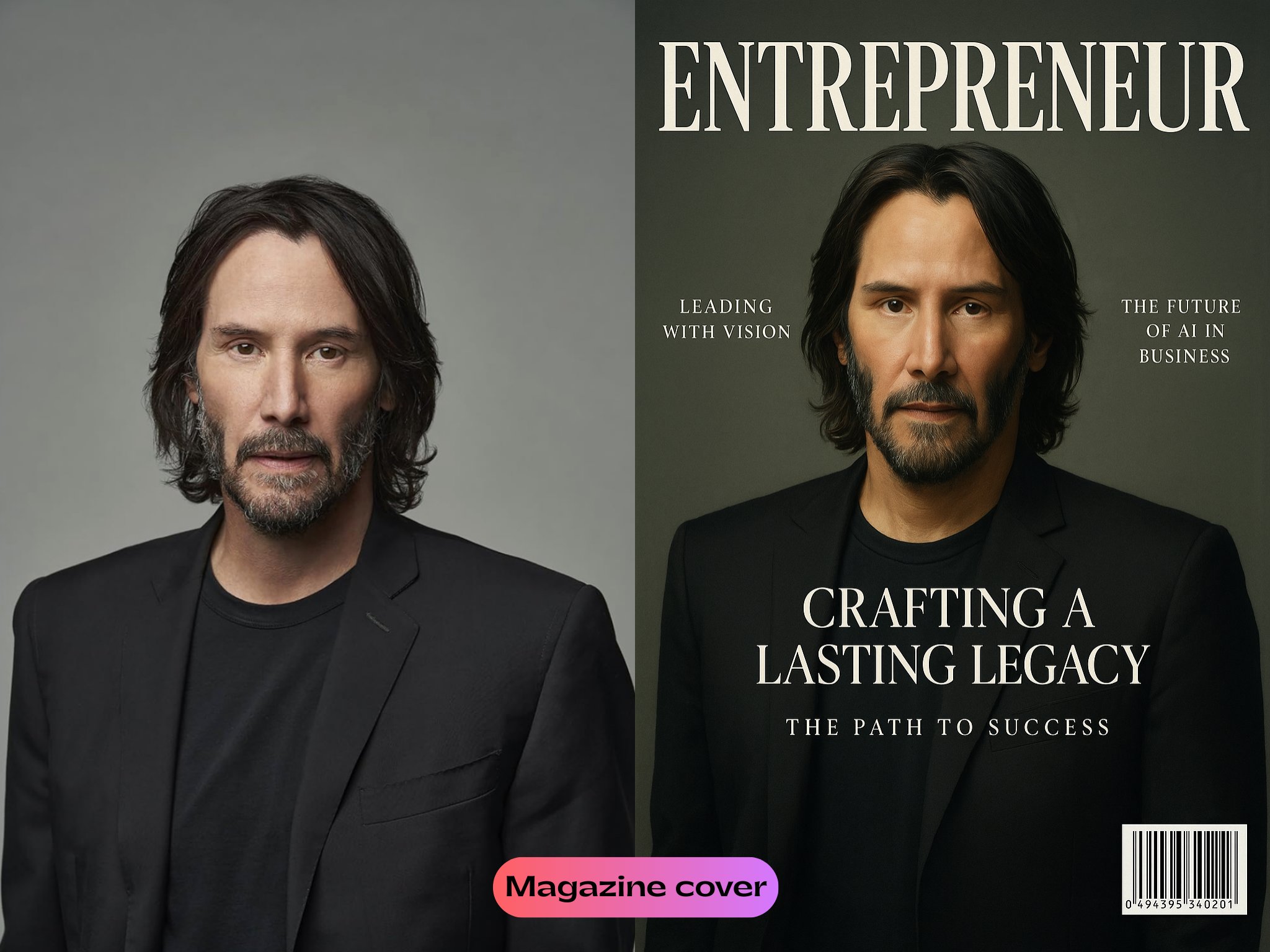 Prompt for AI-Generated Luxury Magazine Cover Design