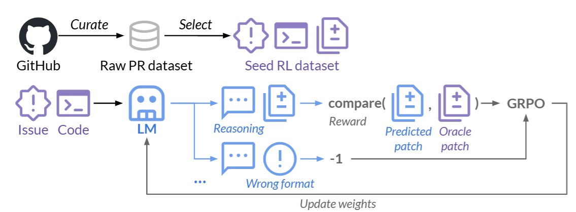SWE-RL: Enhancing LLM Reasoning Through Software Evolution