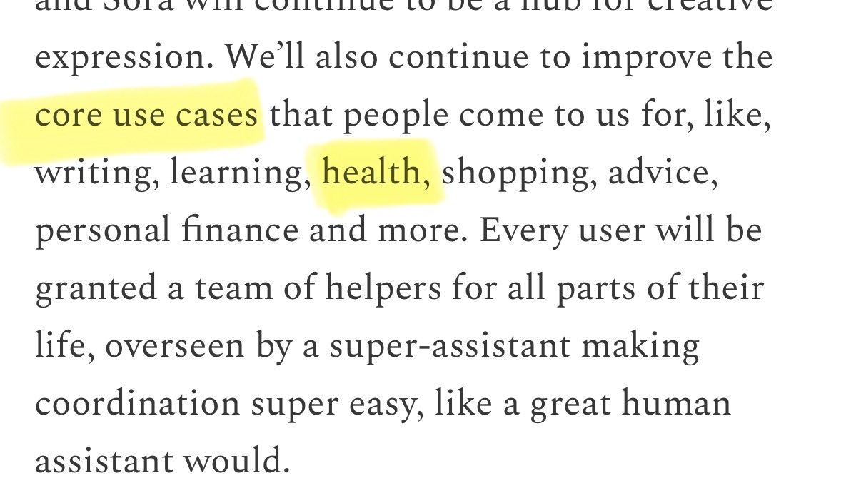 OpenAI Apps CEO shares health insights on Substack