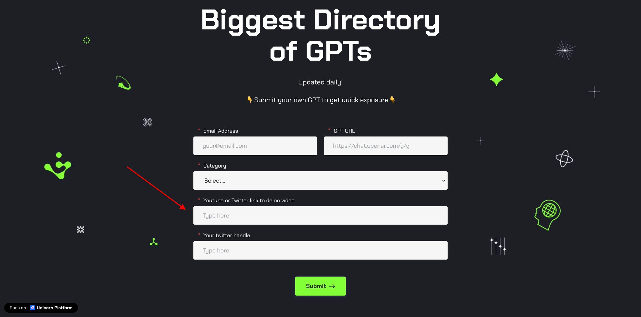 Updated submission requirements for AI GPTs