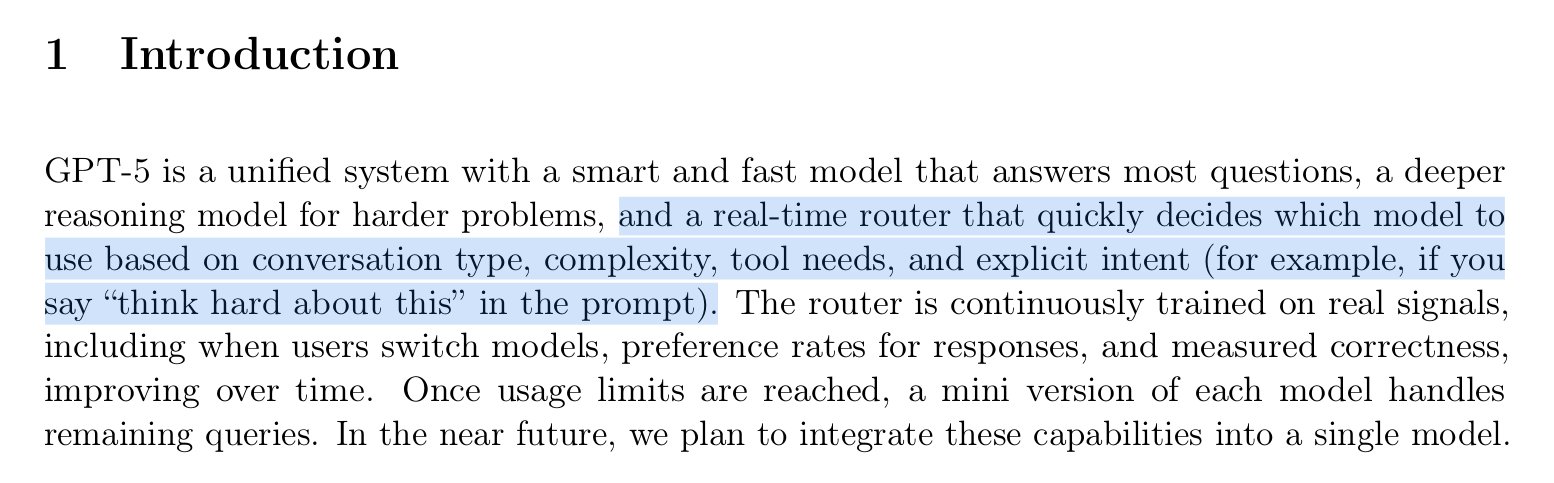 GPT-5 Introduces Intelligent Reasoning Router for Efficient Task Processing