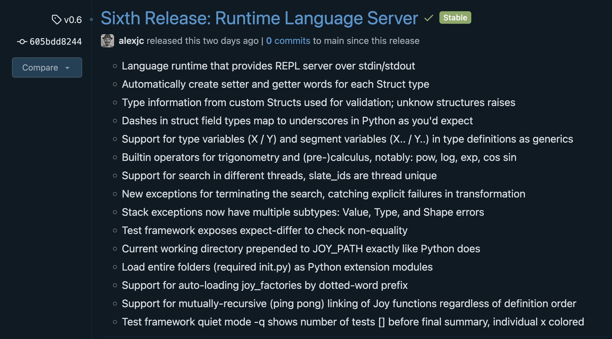 Joyfl v0.6: Runtime Language Server with JSON Protocol