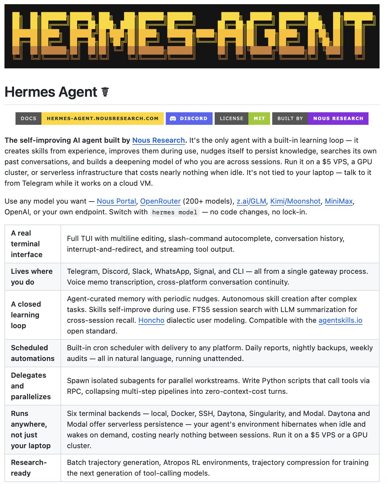 Hermes Agent: Self-Improving AI with Cross-Session Memory