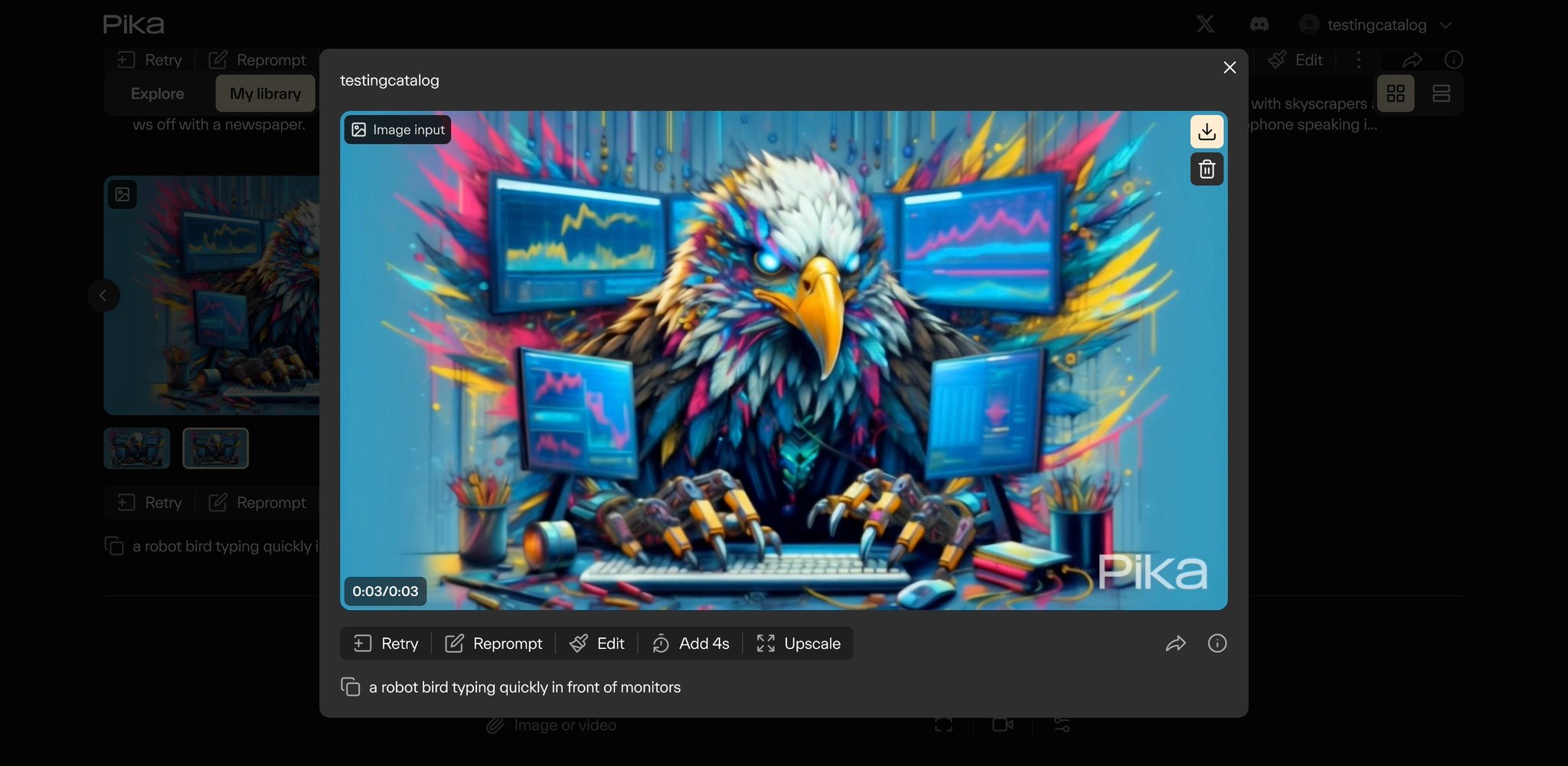 Overview of Pika Platform Generative Video Features