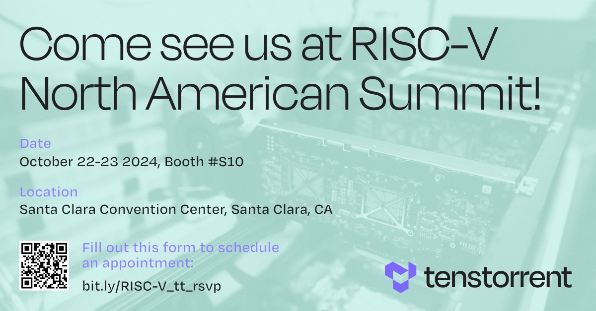 Tenstorrent Exhibits at RISC-V Summit North America