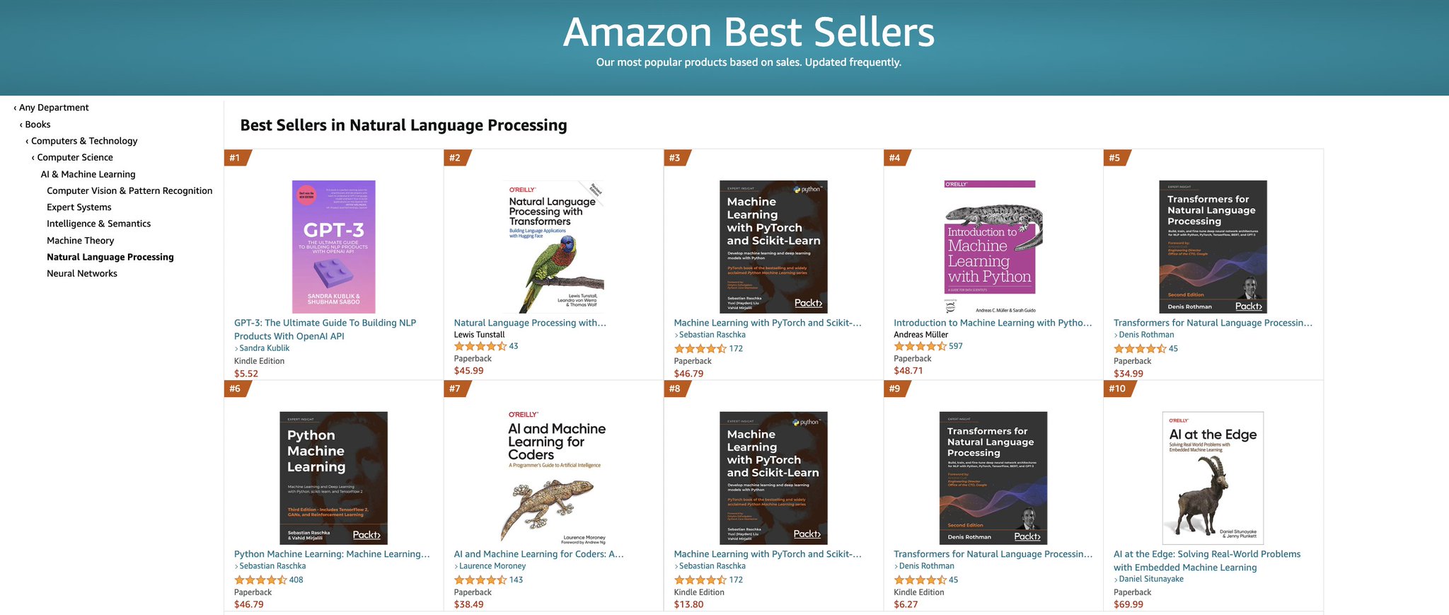 GPT-3 Book Becomes #1 NLP Bestseller on Amazon