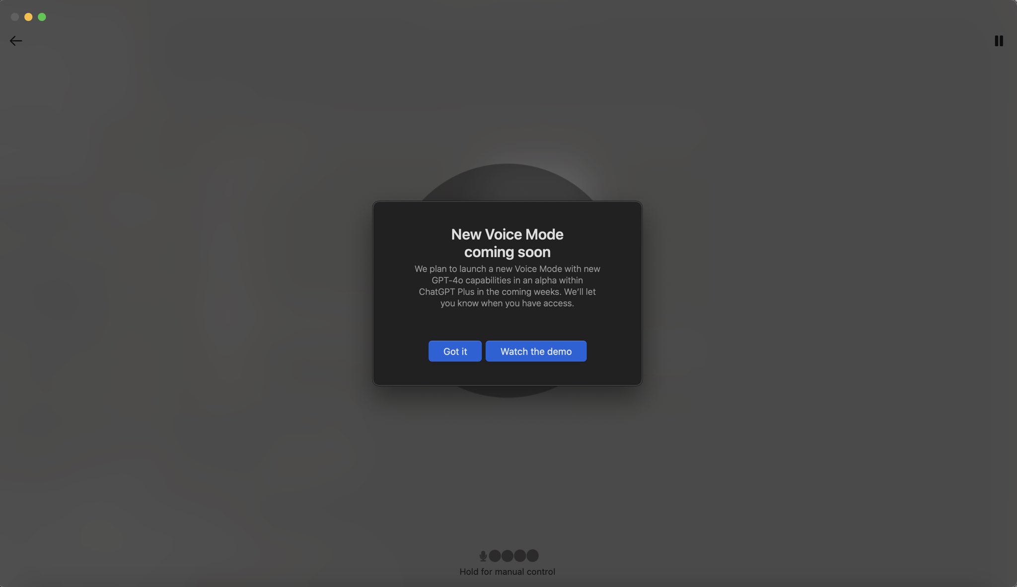 AI-powered Mac app hints at upcoming voice model features