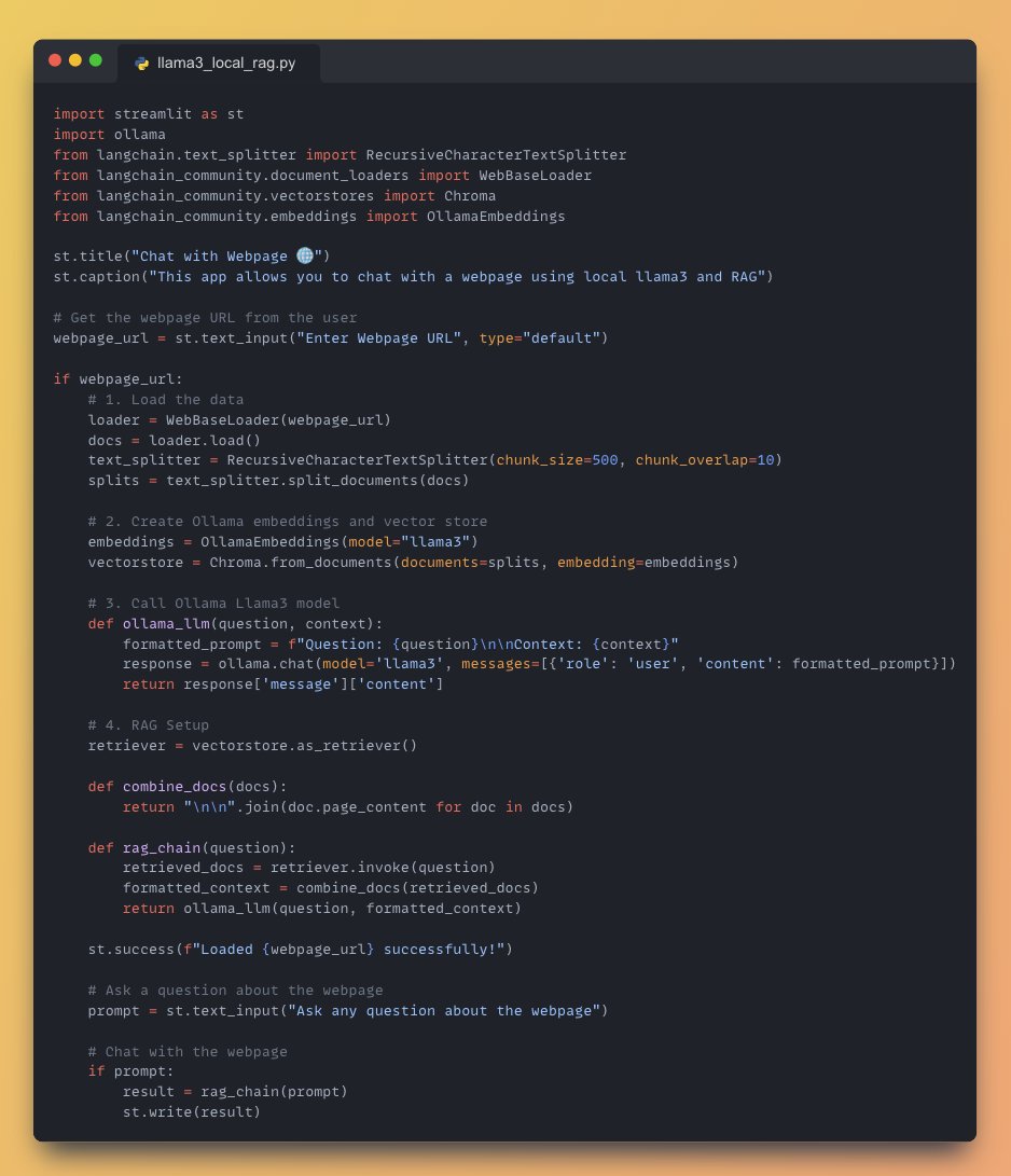 Complete RAG Application Code for Local Llama-3