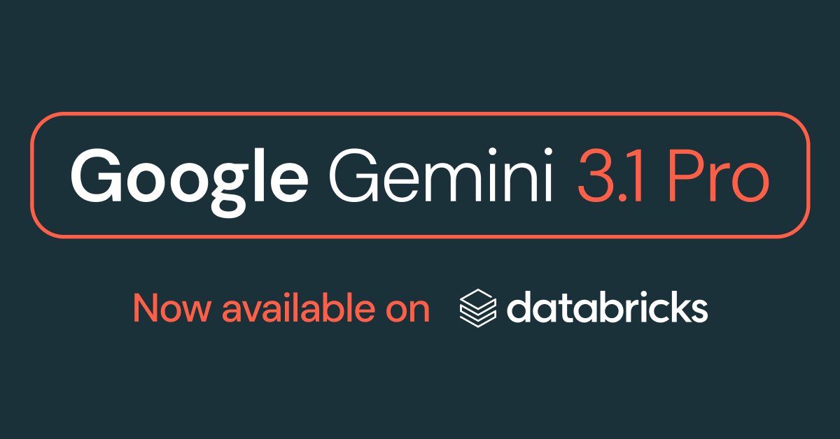 Google Gemini 3.1 Pro Now Available on Databricks