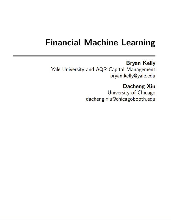 Financial Machine Learning Resource and Interactive AI Analysis Tool