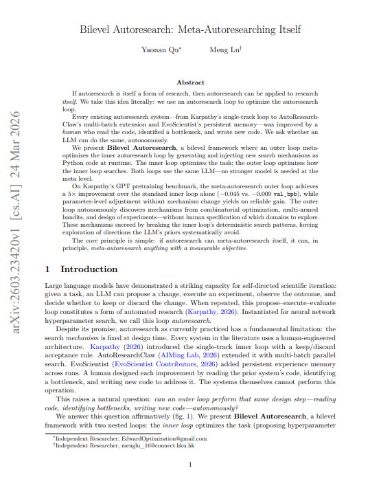 AI Rewrites Its Own Research Algorithm