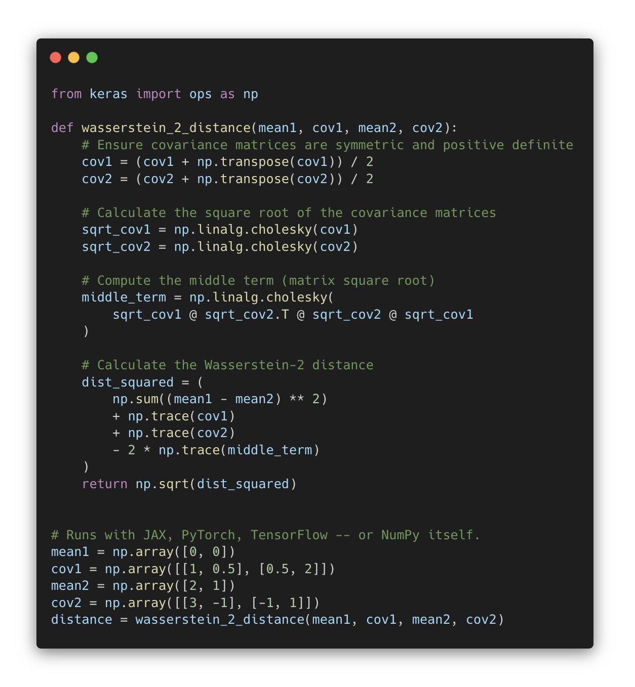 Keras ops API: NumPy syntax across JAX PyTorch TensorFlow