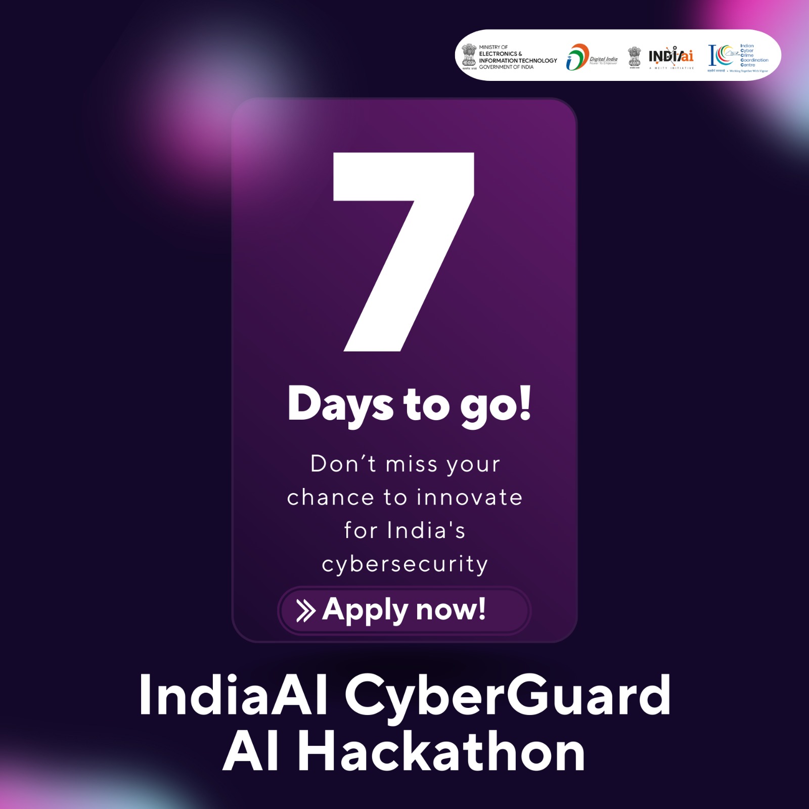 IndiaAI Cyberguard AI Hackathon: Apply by November 22