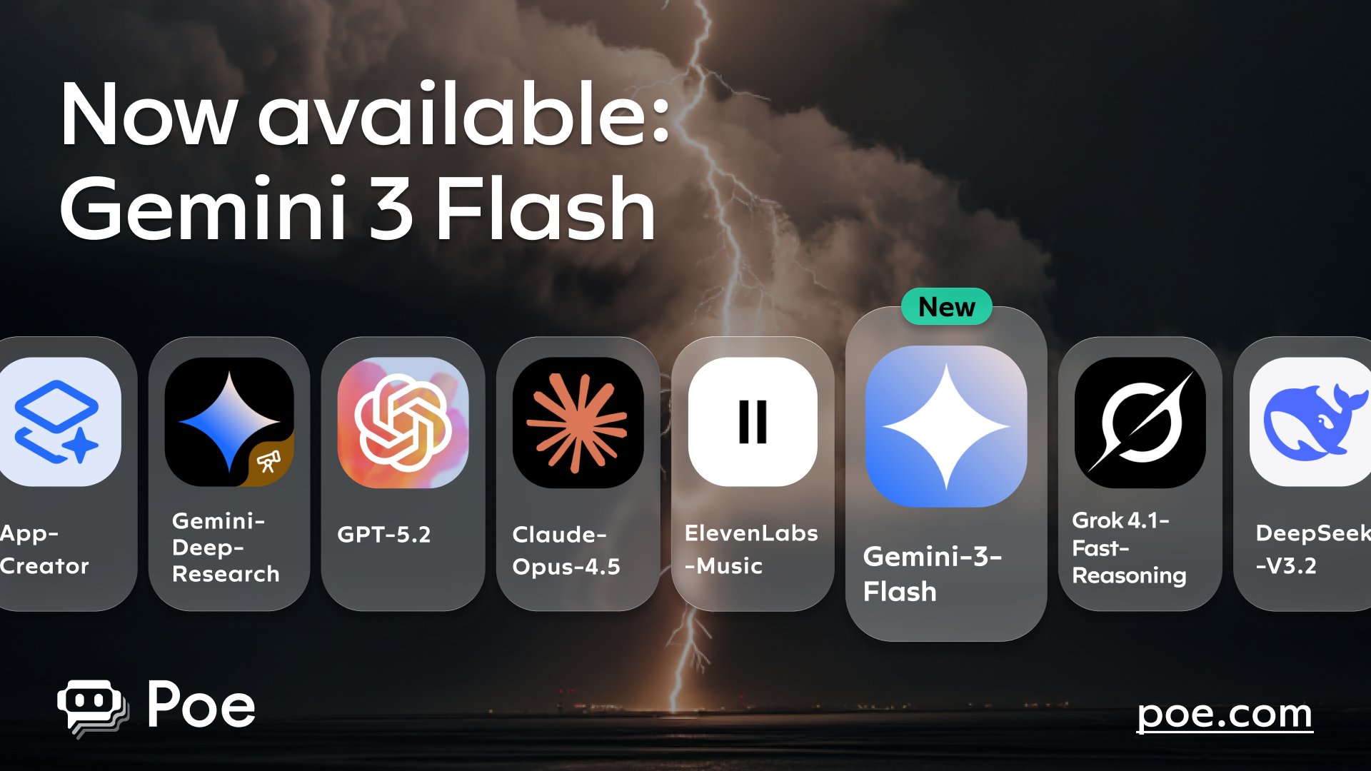 Gemini 3 Flash Launches on Poe with Multimodal Reasoning