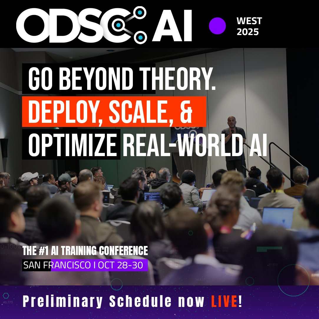 80+ AI Workshops at ODSC West 2025 Conference Now Available