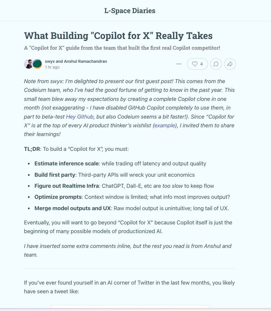 Building Copilot for X: Generative AI Moat Strategy