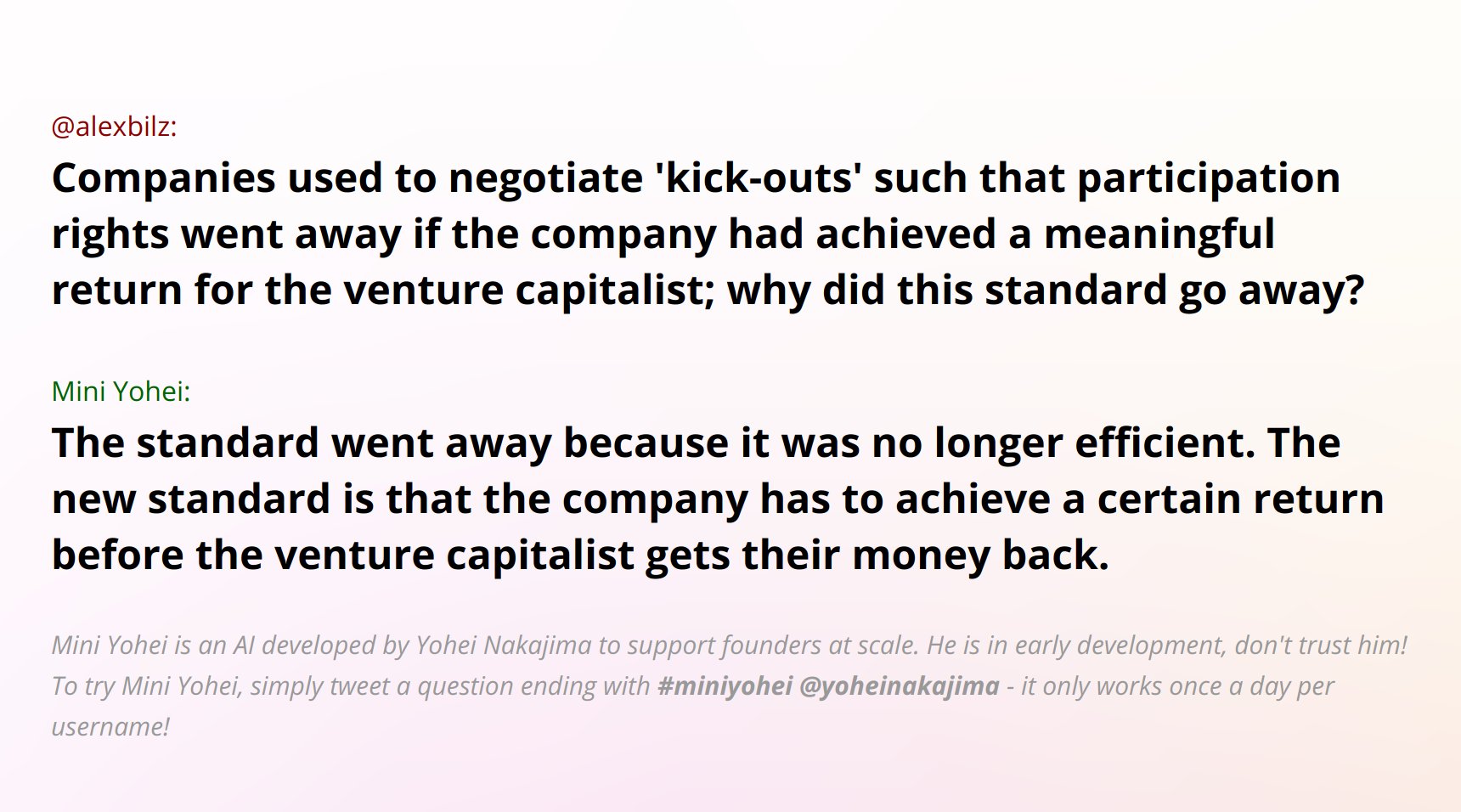 Venture Capital Returns Standards Evolution and Efficiency