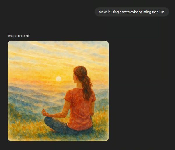 Choosing Watercolor Medium for AI-Generated Creative Artwork