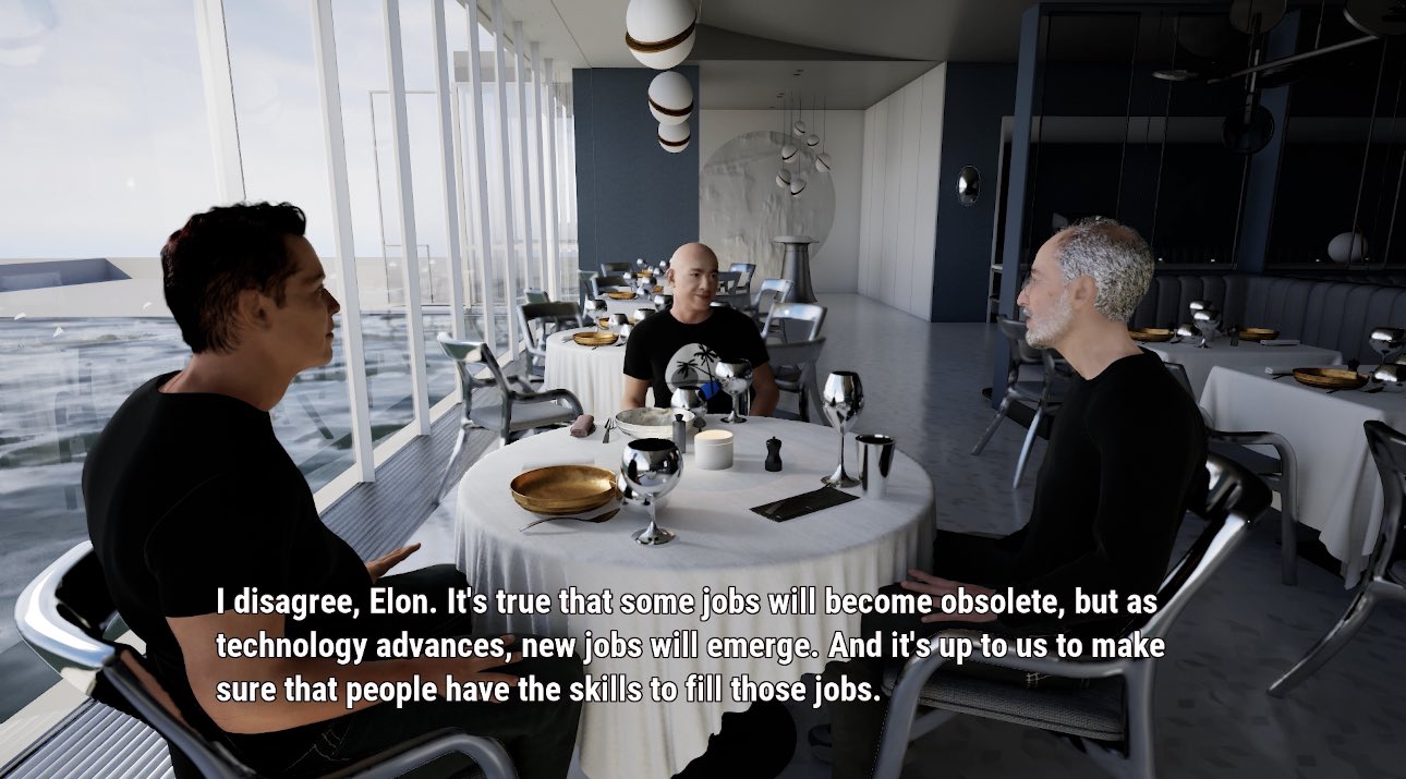 Future Games with AI NPCs Discussing Real-Time News