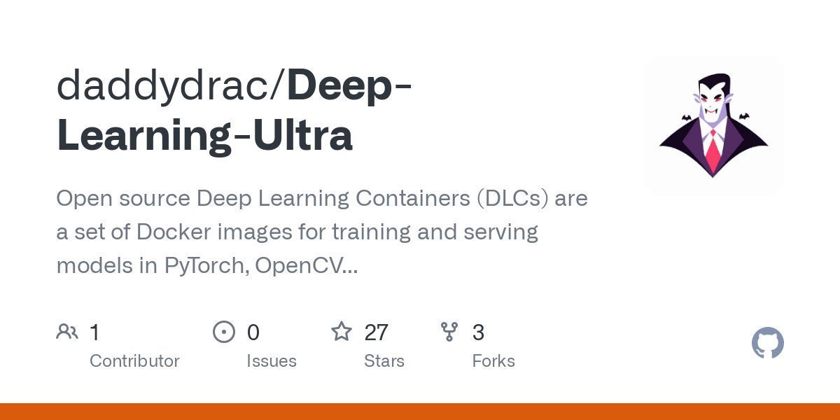 Open Source Deep Learning Docker Containers PyTorch OpenCV