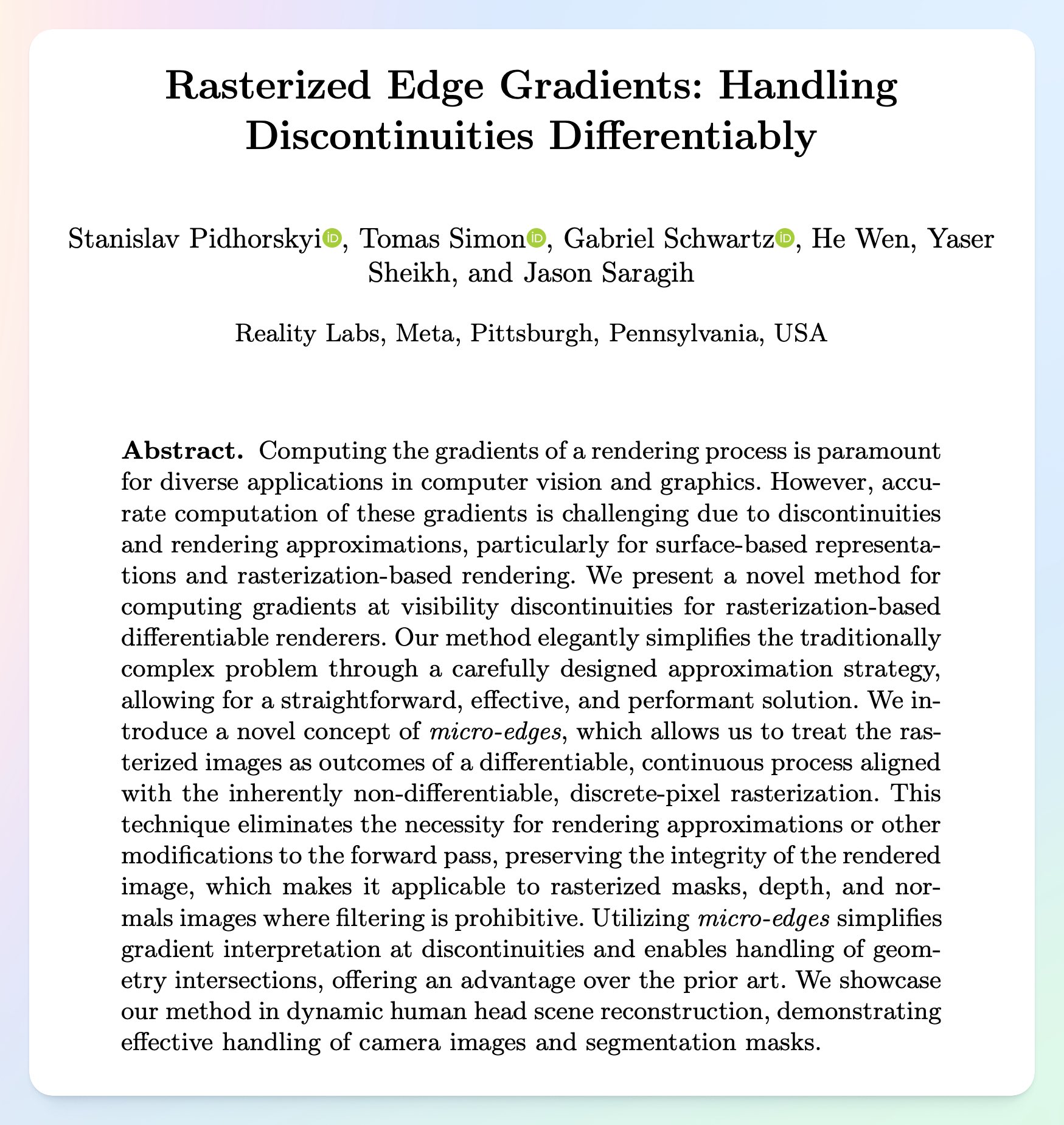 Rasterized Edge Gradients: Handling Discontinuities Differentially