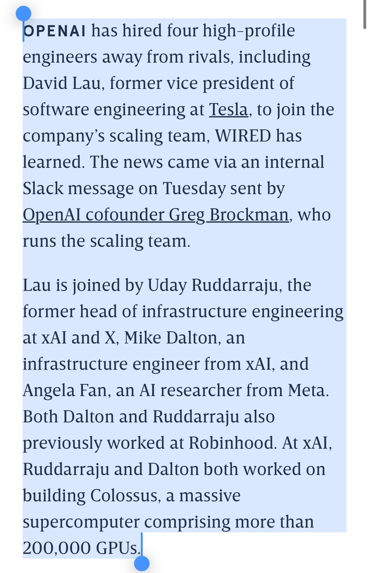 OpenAI Recruits Four Top Engineers for Scaling Team