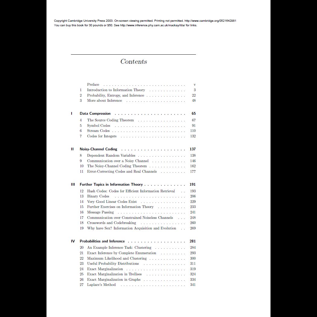 Free PDF: Information Theory, Inference, and Learning Algorithms