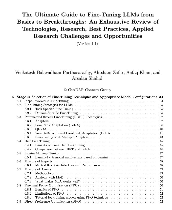 Comprehensive Free Guide to LLM Fine-tuning Techniques and Methods