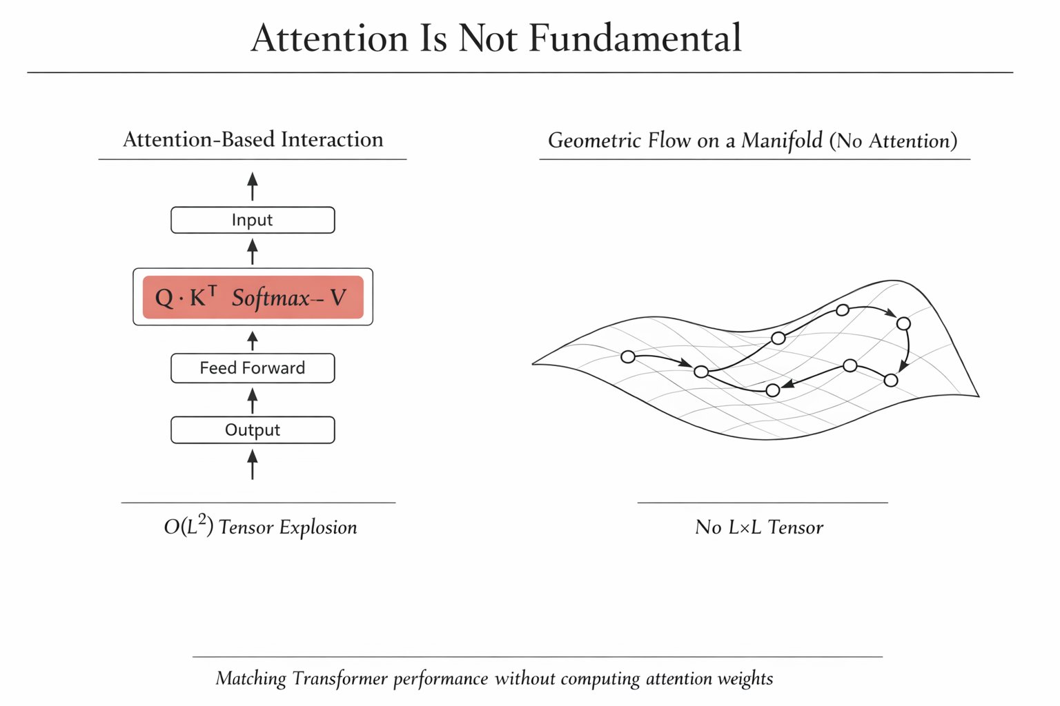 Transformer performance matched without computing attention weights