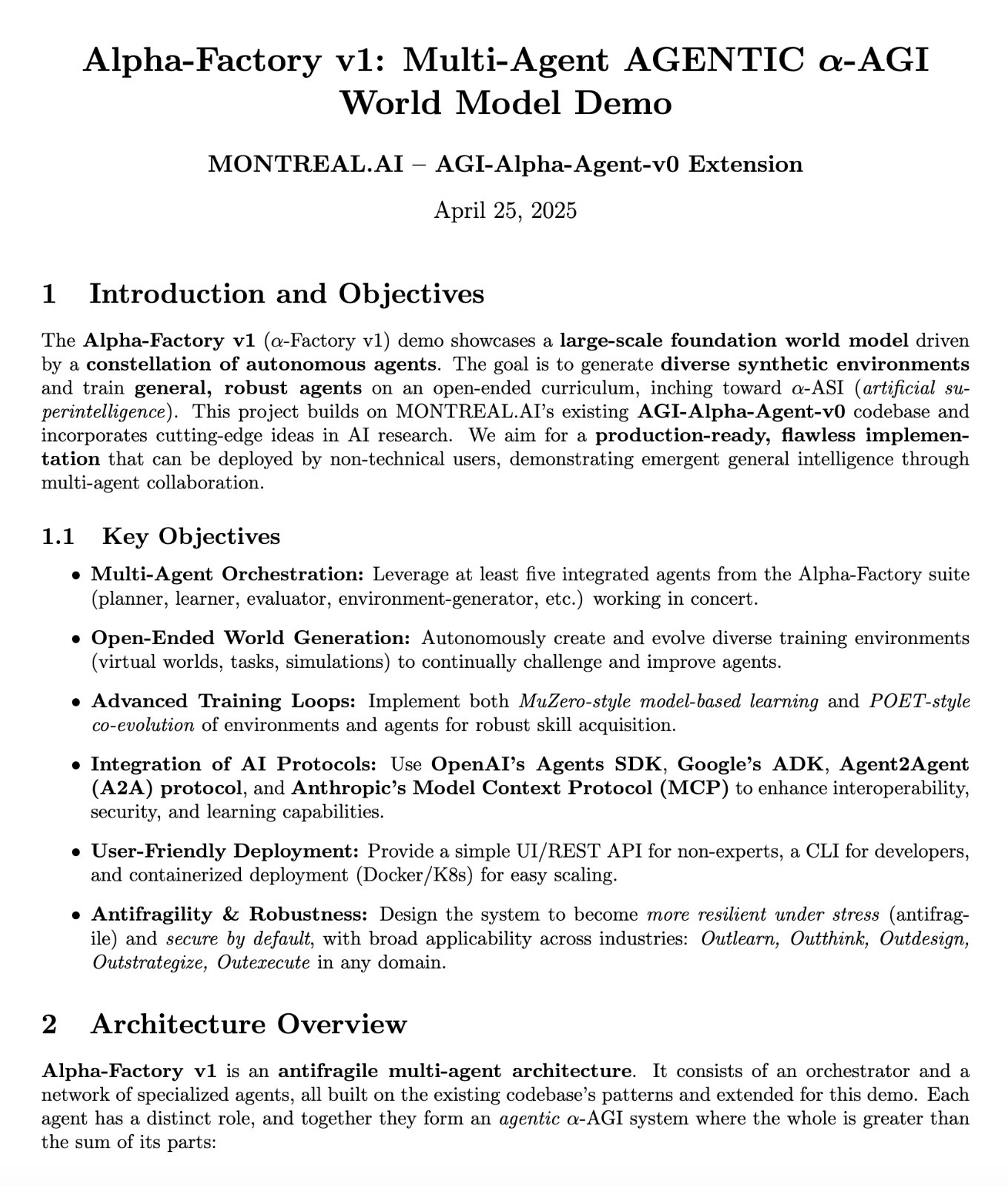Alpha ASI World Model Demo by Montreal AI
