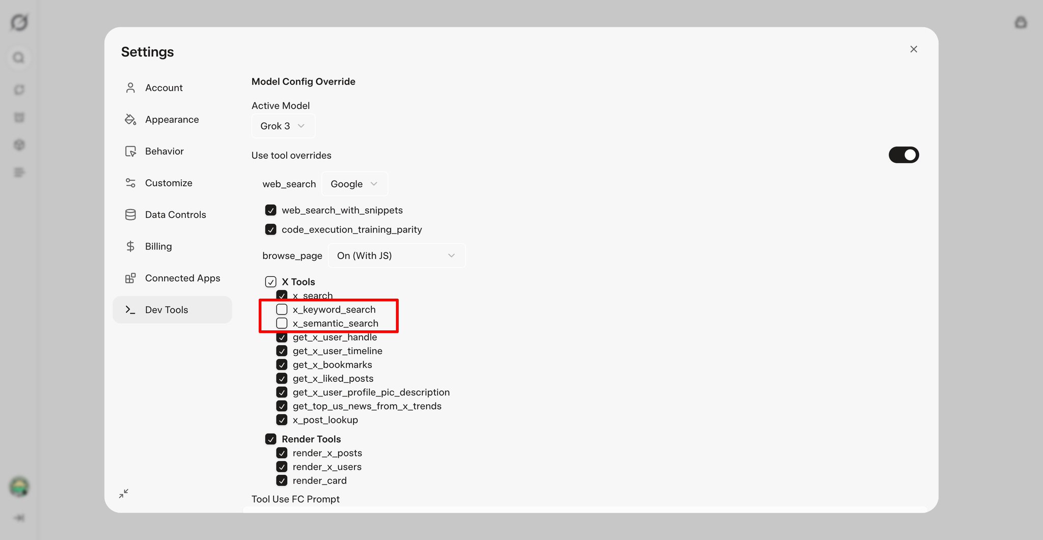 Grok Adds Keyword and Semantic Search Tools