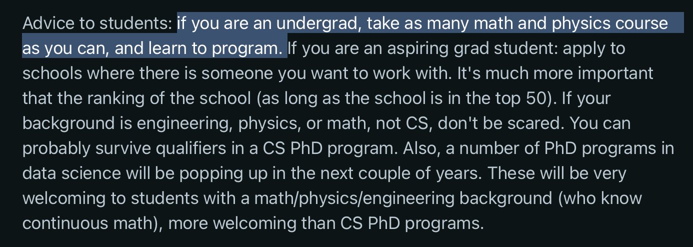 Applied Math and Programming Skills: Yann LeCun’s Educational Advice