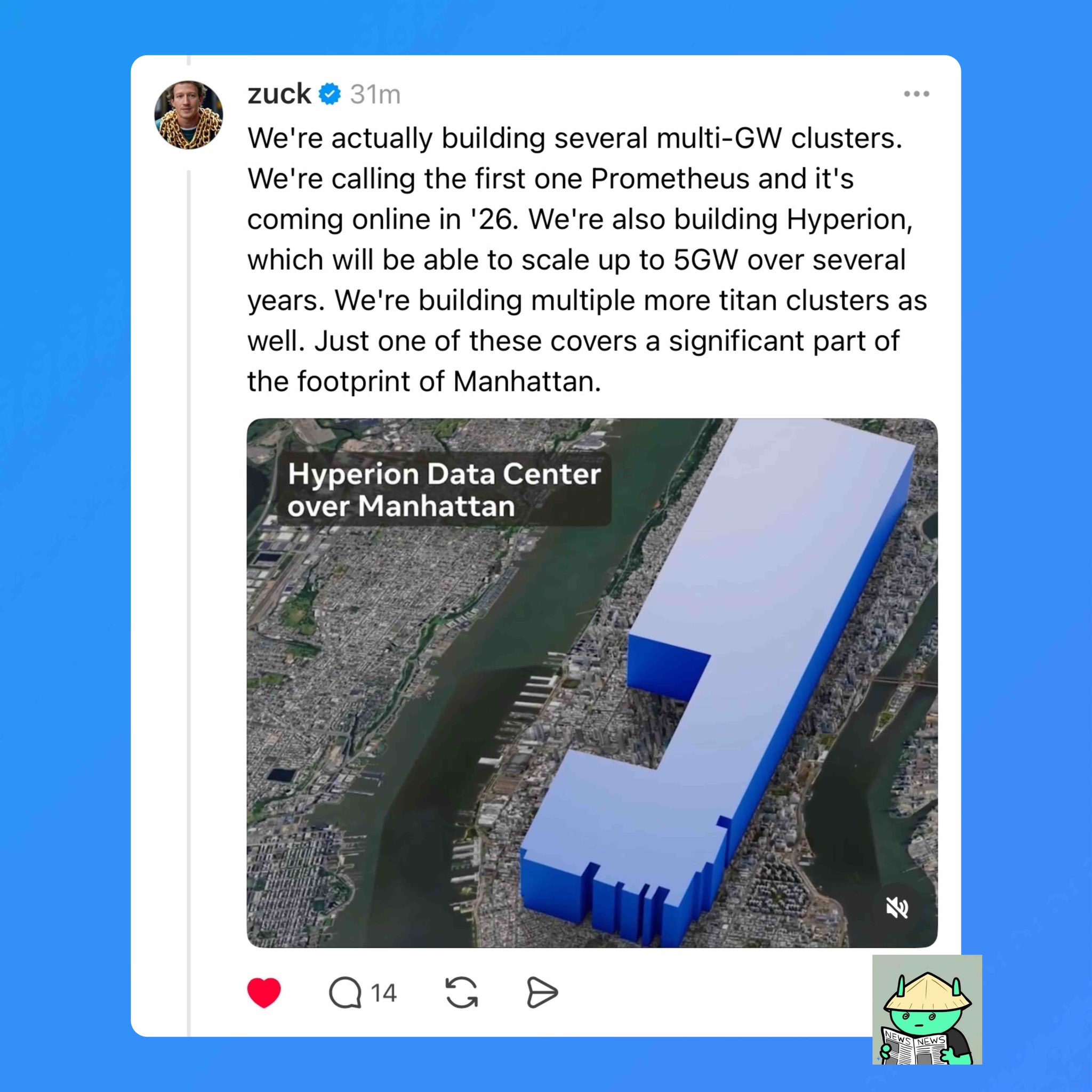 Meta builds two multi-GW clusters in the US