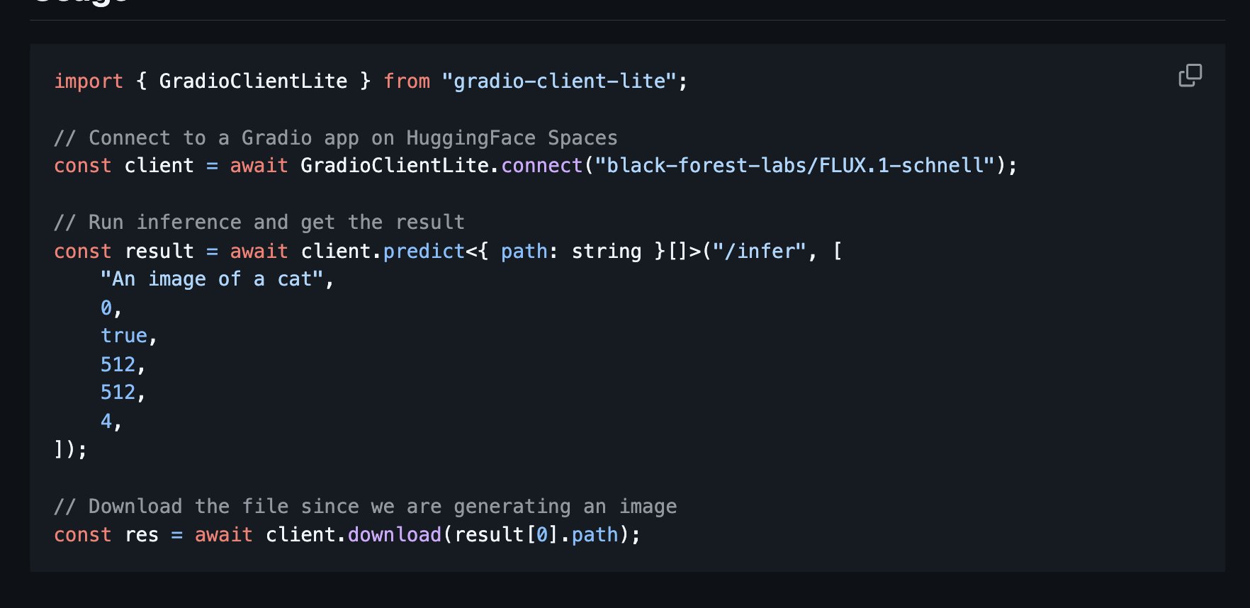 gradio-client-lite: Zero-dependency lightweight Gradio client