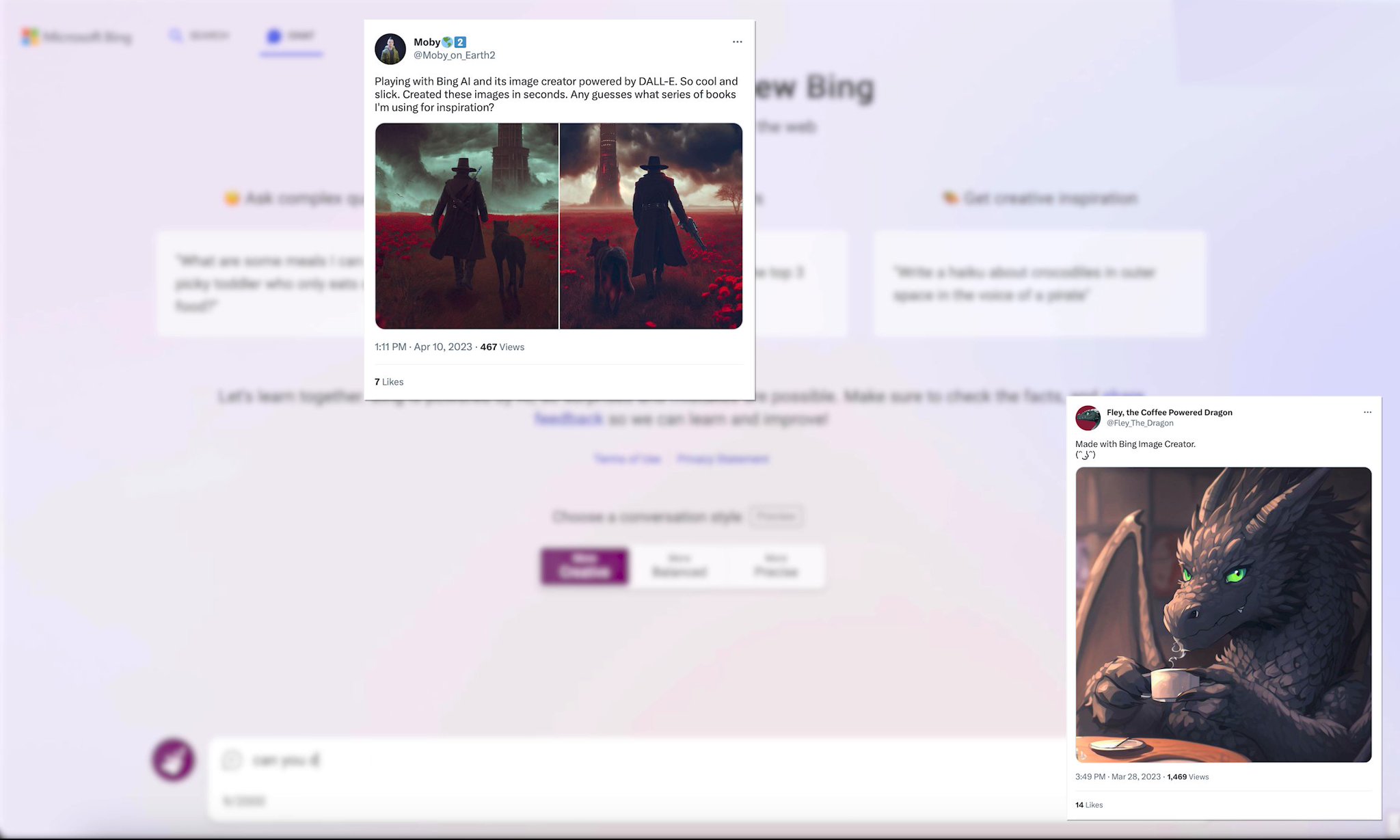 Bing Image Creator: Fan Creations This Week