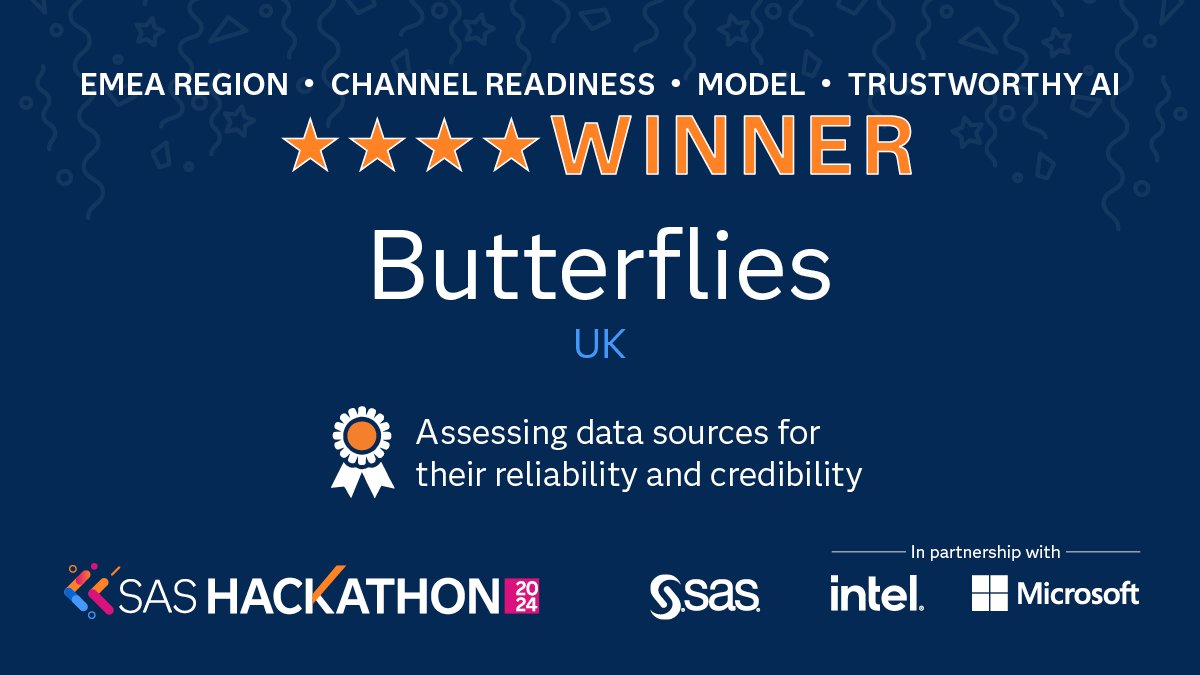 SAS Hackathon 2024: Team Butterflies Wins Grand Hackslam in EMEA
