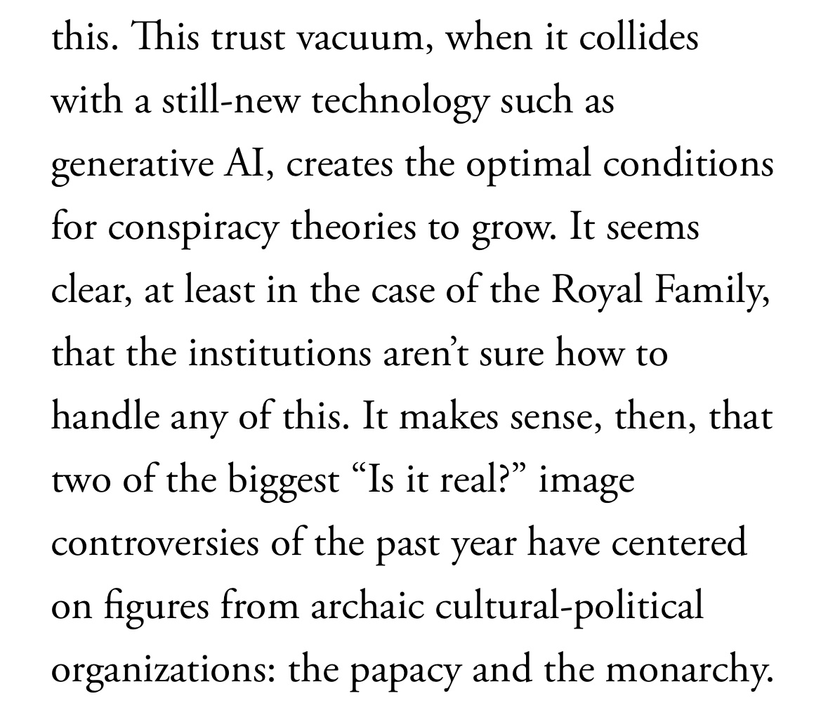Institutional Trust Decline Not Purely Technological Phenomenon